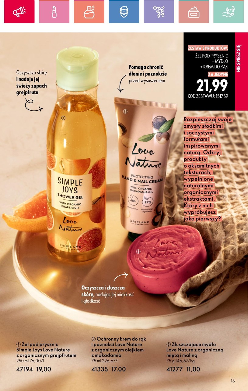 Gazetka: Oriflame - w harmonii z tobą - strona 13