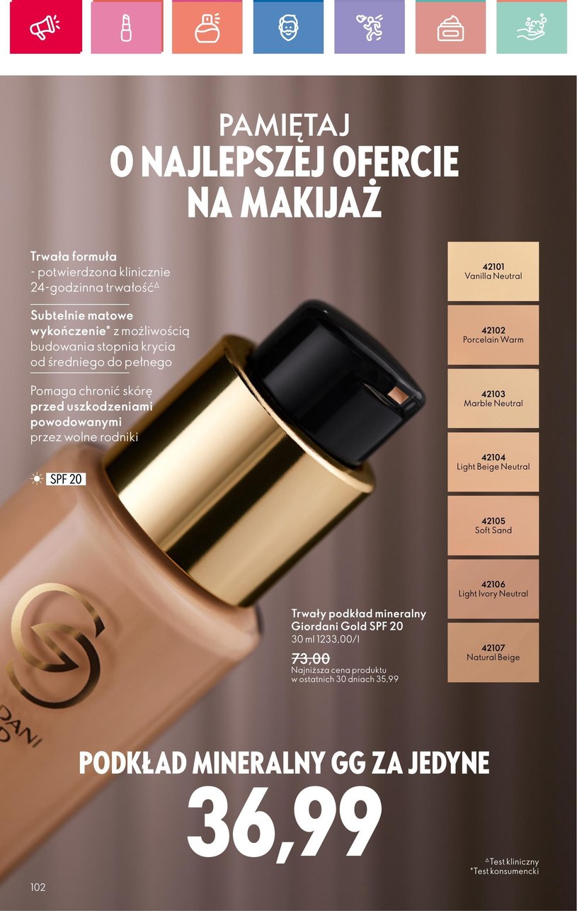 Gazetka: Oriflame - w harmonii z tobą - strona 102