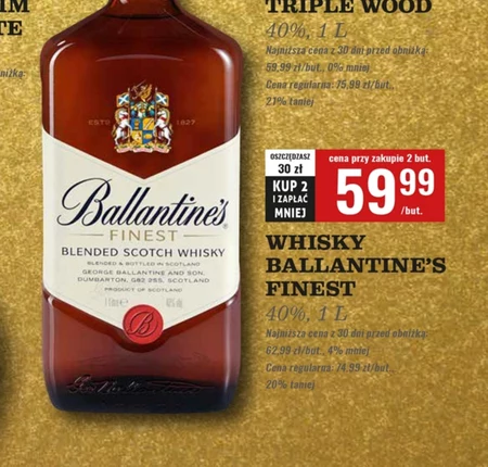 Ballantine's Finest Blended Scotch Whisky 1 l