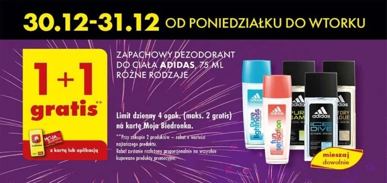 Biedronka rozdaje perfumy Adidas za darmo! Sprawdź jak je zdobyć!