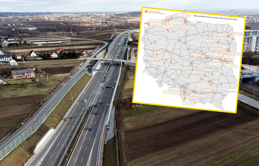 W 2025 roku kierowcy mają zyskać 400 km nowych dróg