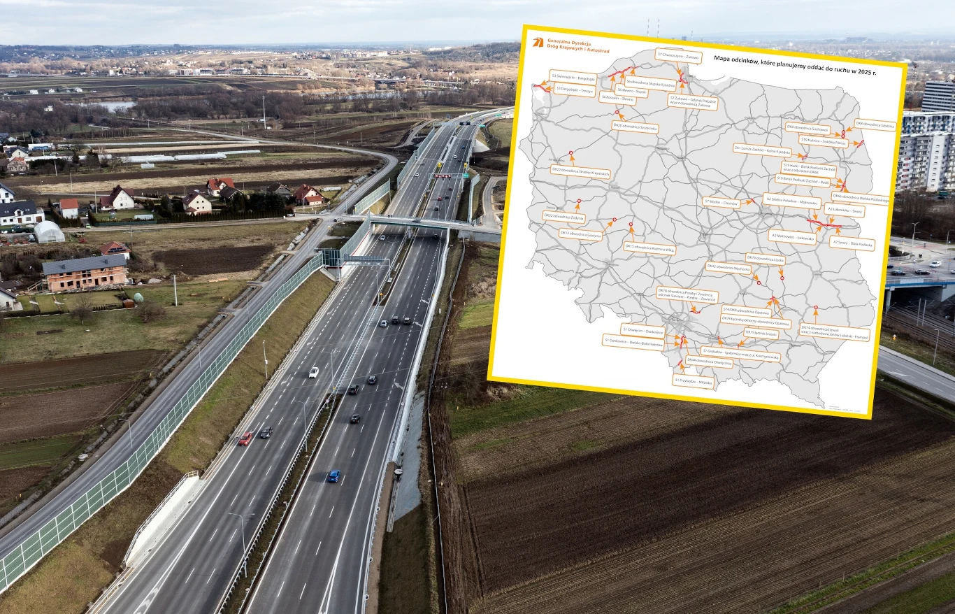 W 2025 roku kierowcy mają zyskać 400 km nowych dróg W 2025 roku kierowcy mają zyskać 400 km nowych dróg