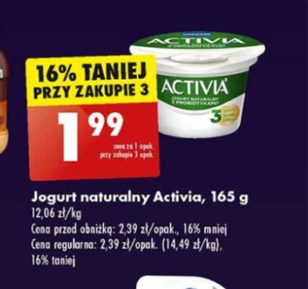 Activia Jogurt naturalny 165 g