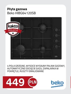 Płyta gazowa Beko niska cena