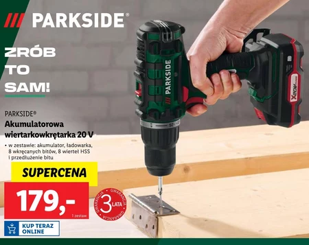 Akumulatorowa wiertarko-wkrętarka Parkside