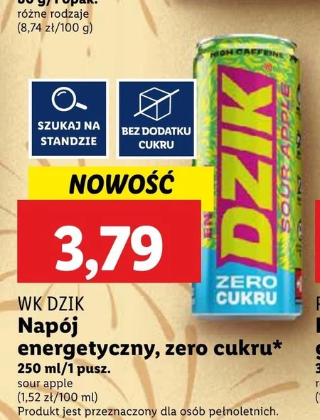 Napój energetyczny WK Dzik