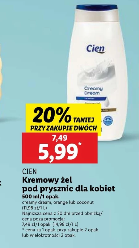 Żel pod prysznic Cien