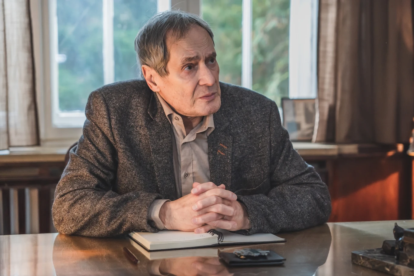 Jerzy Zelnik na planie serialu "Sprawiedliwi. Trójmiasto"