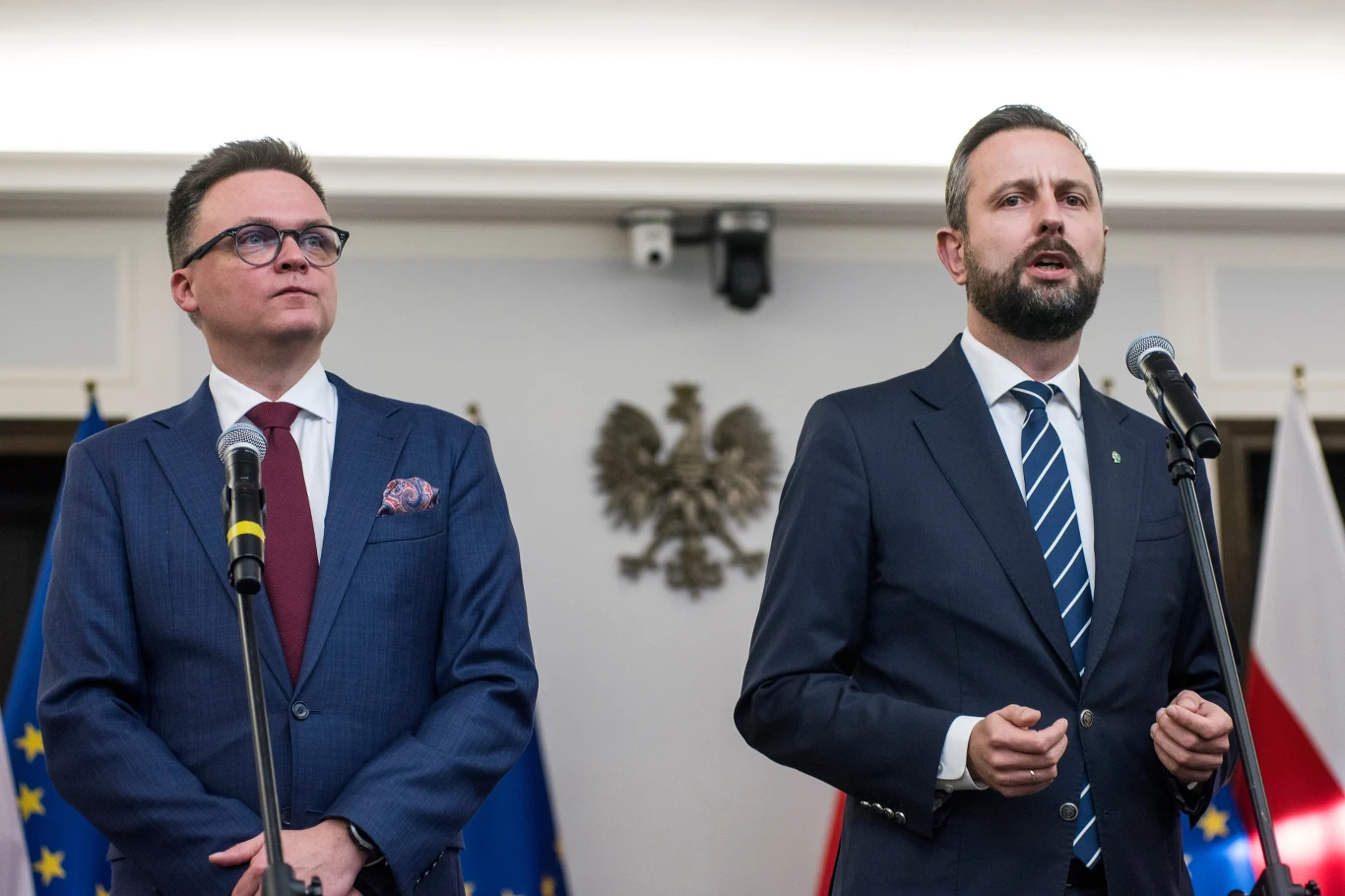 Liderzy Trzeciej Drogi: Szymon Hołownia i Władysław Kosiniak-Kamysz Liderzy Trzeciej Drogi: Szymon Hołownia i Władysław Kosiniak-Kamysz