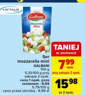 Galbani Ser Mozzarella mini 150 g niska cena