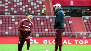 Robert Lewandowski i Michał Probierz
