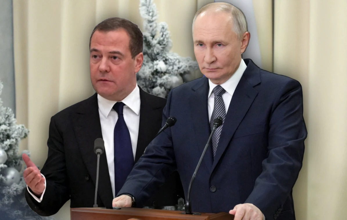 Dmitrij Miedwiediew i Władimir Putin złożyli życzenia Rosjanom Dmitrij Miedwiediew i Władimir Putin złożyli życzenia Rosjanom