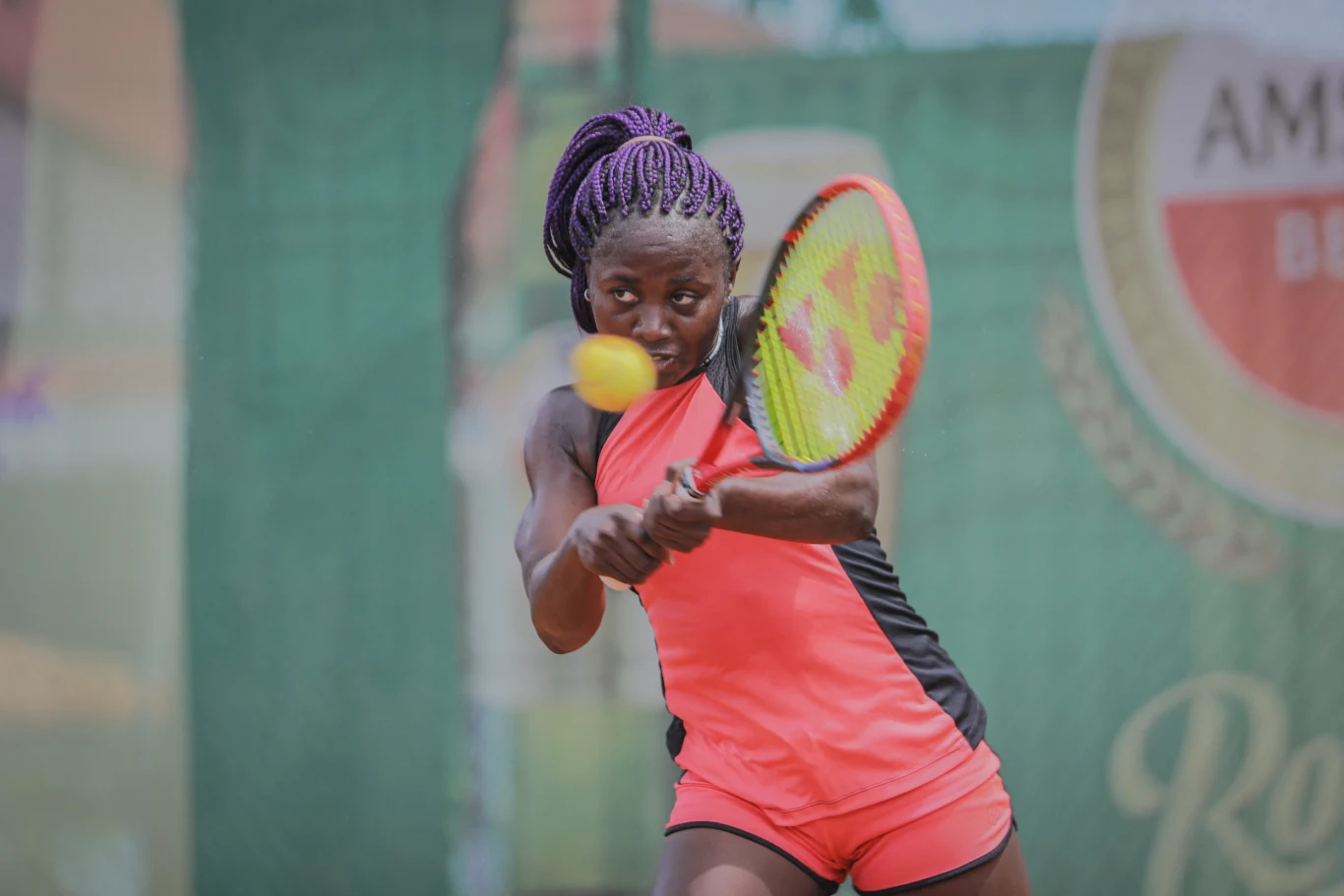 Sada Nahimana - rywalka Moniki Stankiewicz w turnieju w Nairobi Sada Nahimana - rywalka Moniki Stankiewicz w turnieju w Nairobi