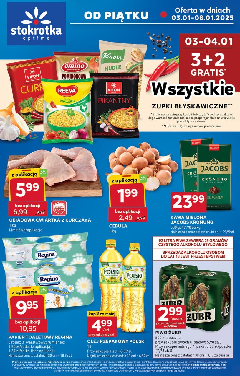 Gazetka promocyjna Stokrotka Optima - ważna od 03. 01. 2025 do 08. 01. 2025