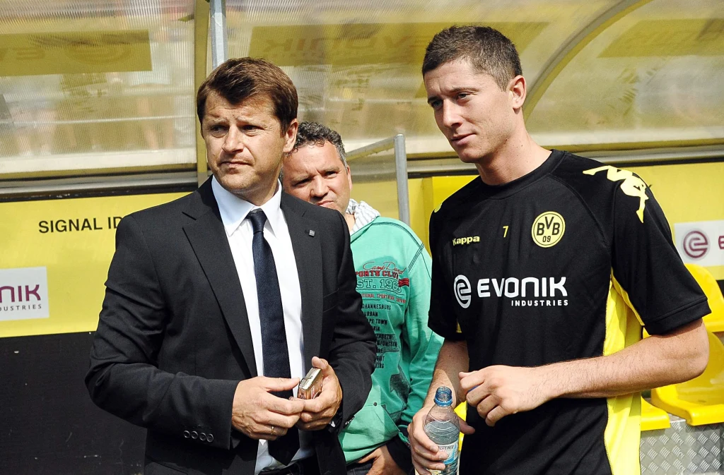 Robert Lewandowski i Cezary Kucharski