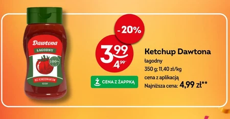 Dawtona Ketchup łagodny 350 g