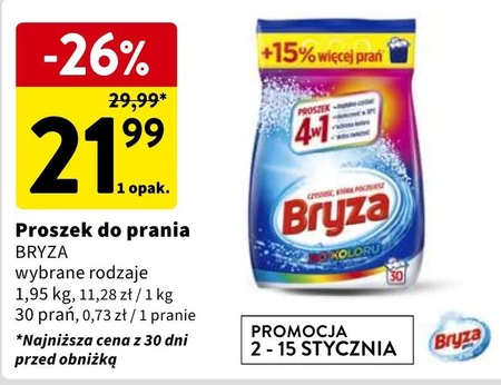 Bryza 4w1 Proszek do prania do koloru 1,95 kg (30 prań)