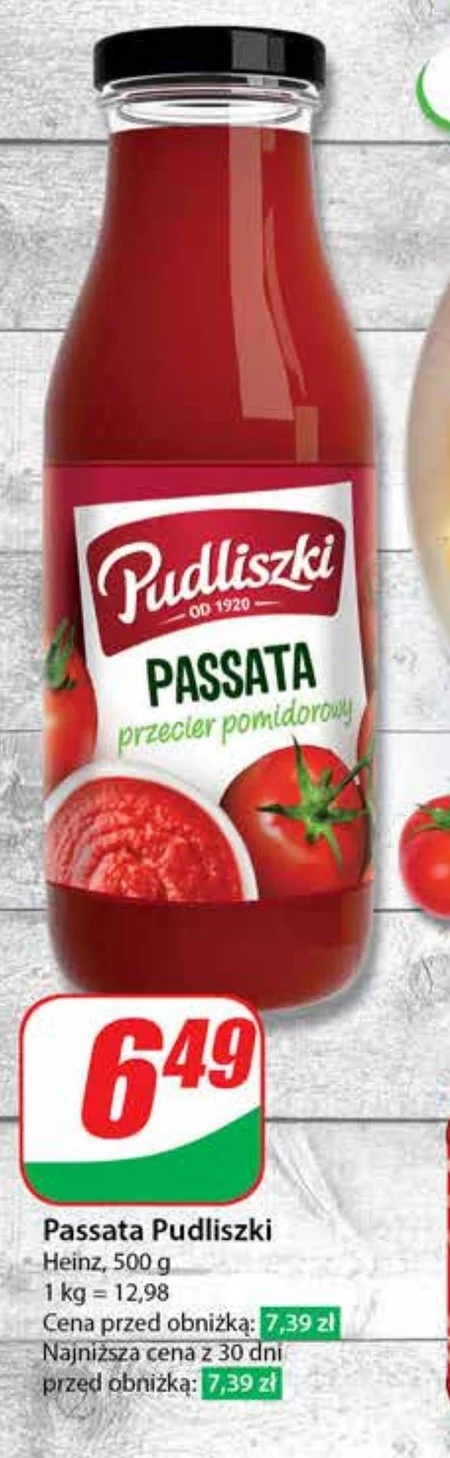 Pudliszki Passata przecier pomidorowy 500 g