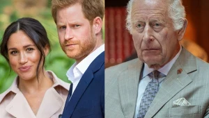 Meghan Markle i książę Harry, król Karol III
