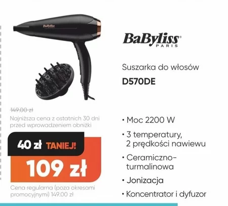 Suszarka do włosów Babyliss