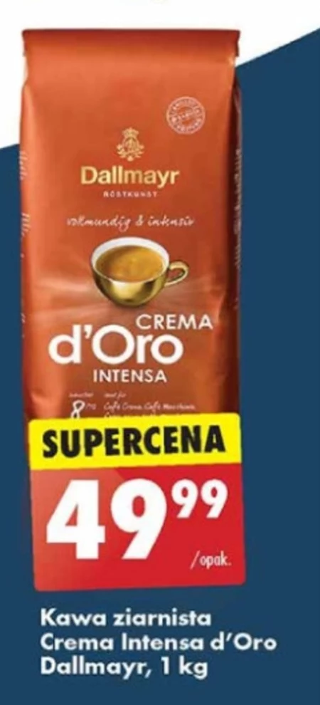 Dallmayr Crema d'Oro Intensa Kawa ziarnista 1000 g