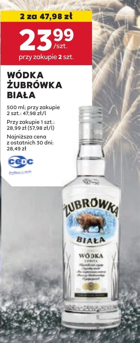 Żubrówka Biała Wódka czysta 500 ml