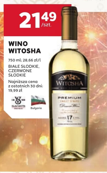 Wino słodkie Białe