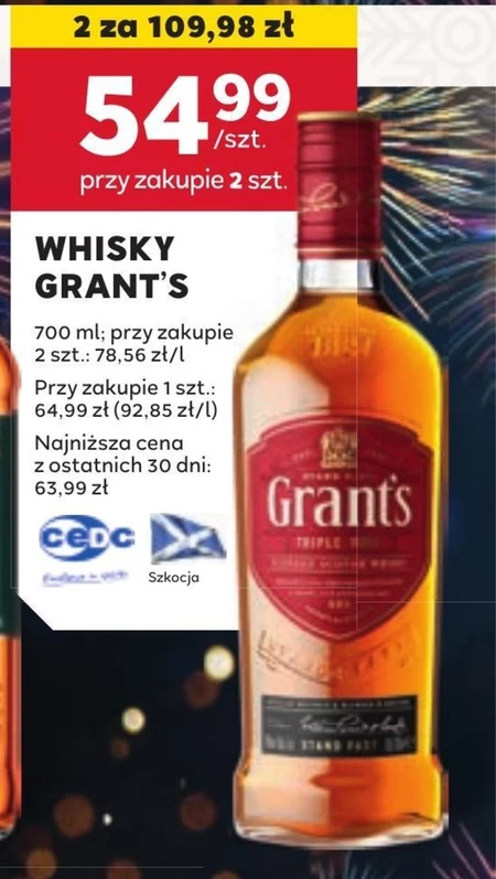 Grant's Triple Wood Blended Scotch Whisky 700 ml