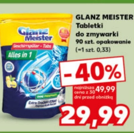 Tabletki do zmywarki Glanz meister