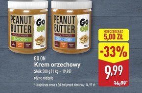 Go On Krem orzechowy z kawałkami orzechów 500 g niska cena