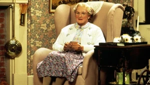 Robin Williams w filmie "Pani Doubtfire"