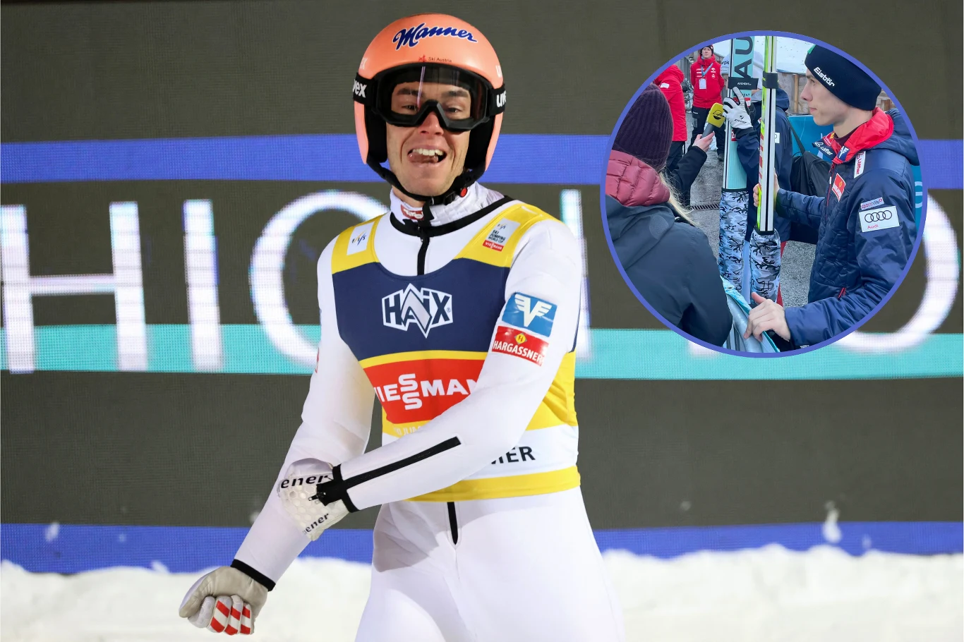 Stefan Kraft jest jednym z liderów Austriaków w tym sezonie. Po kwalifikacjach w Innsbrucku jego koledzy zakrywali wiązania