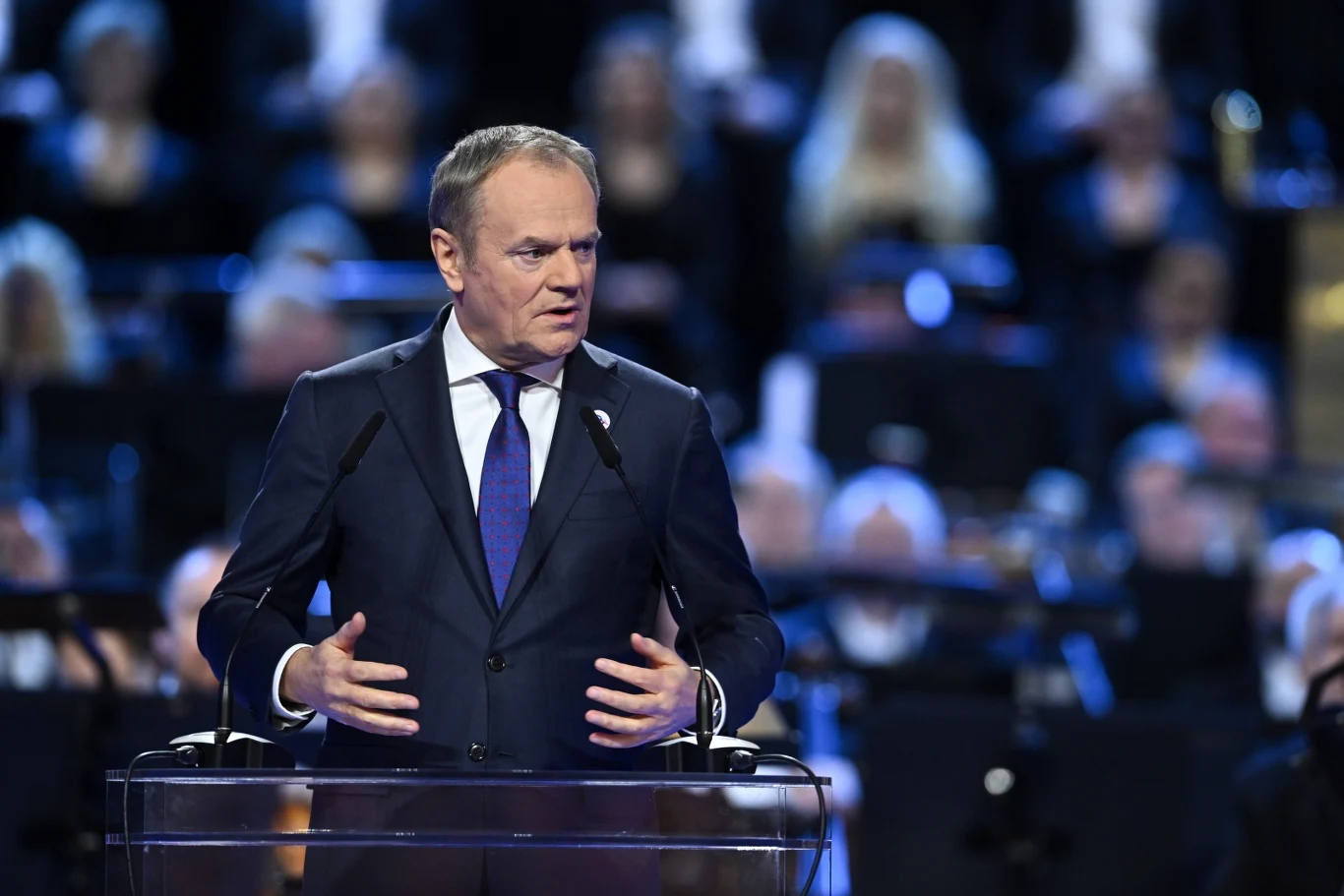 Donald Tusk na gali inauguracyjnej polskiej prezydencji Donald Tusk na gali inauguracyjnej polskiej prezydencji