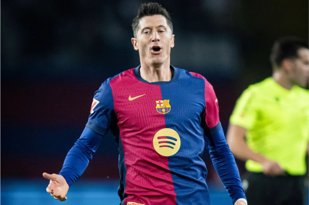 Robert Lewandowski w barwach FC Barcelona Robert Lewandowski w barwach FC Barcelona