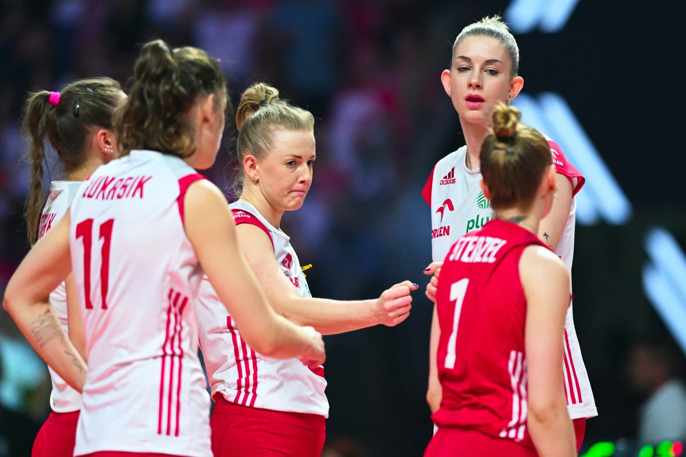 Siatkarki reprezentacji Polski, druga z prawej Magdalena Stysiak