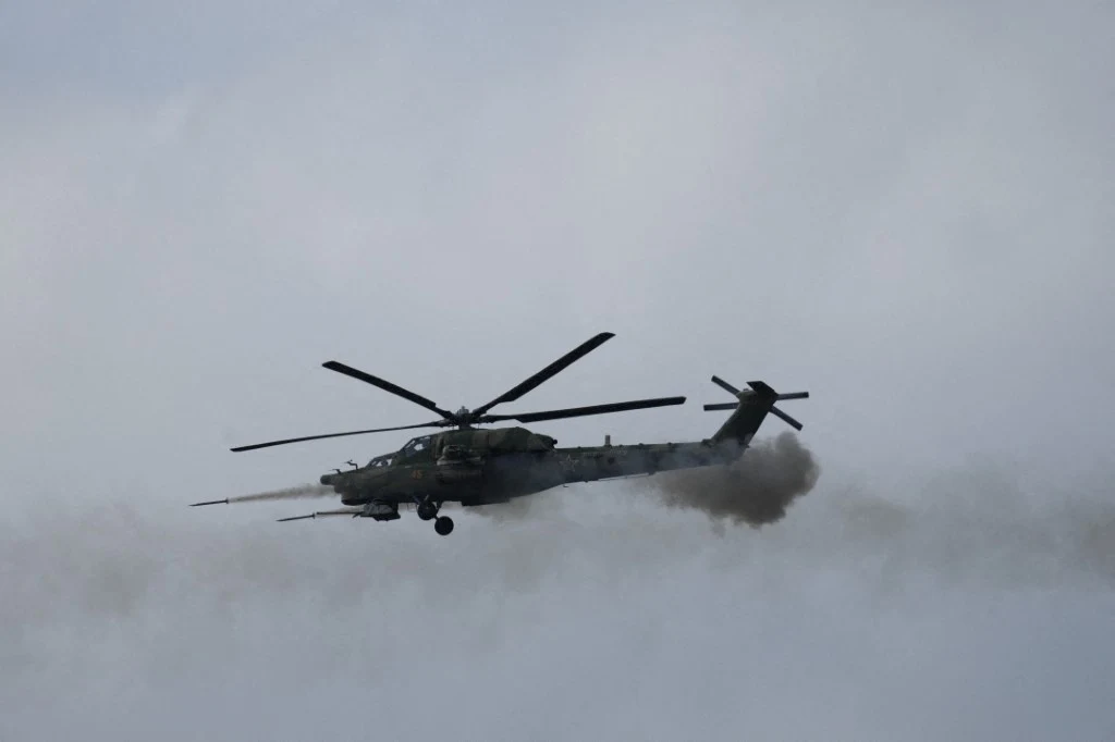 Rosyjski śmigłowiec Mi-28 rozbił się niedaleko Woroneża Rosyjski śmigłowiec Mi-28 rozbił się niedaleko Woroneża