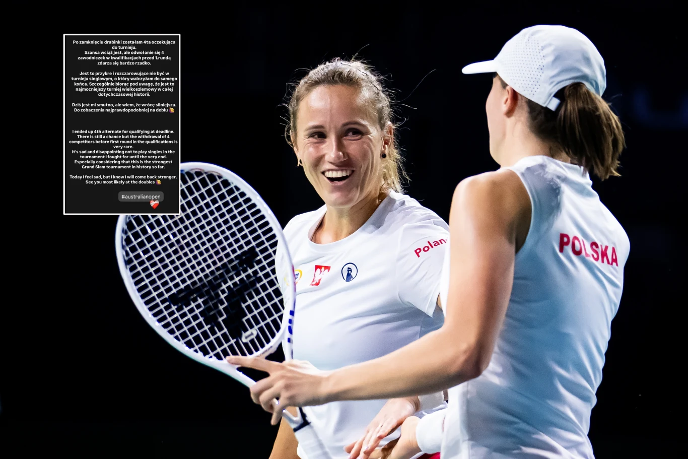 Katarzyna Kawa znakomicie spisywała się w końcówce sezonu, także u boku Igi Świątek. W Australian Open w singlu najprawdopodobniej jednak nie zagra Katarzyna Kawa znakomicie spisywała się w końcówce sezonu, także u boku Igi Świątek. W Australian Open w singlu najprawdopodobniej jednak nie zagra