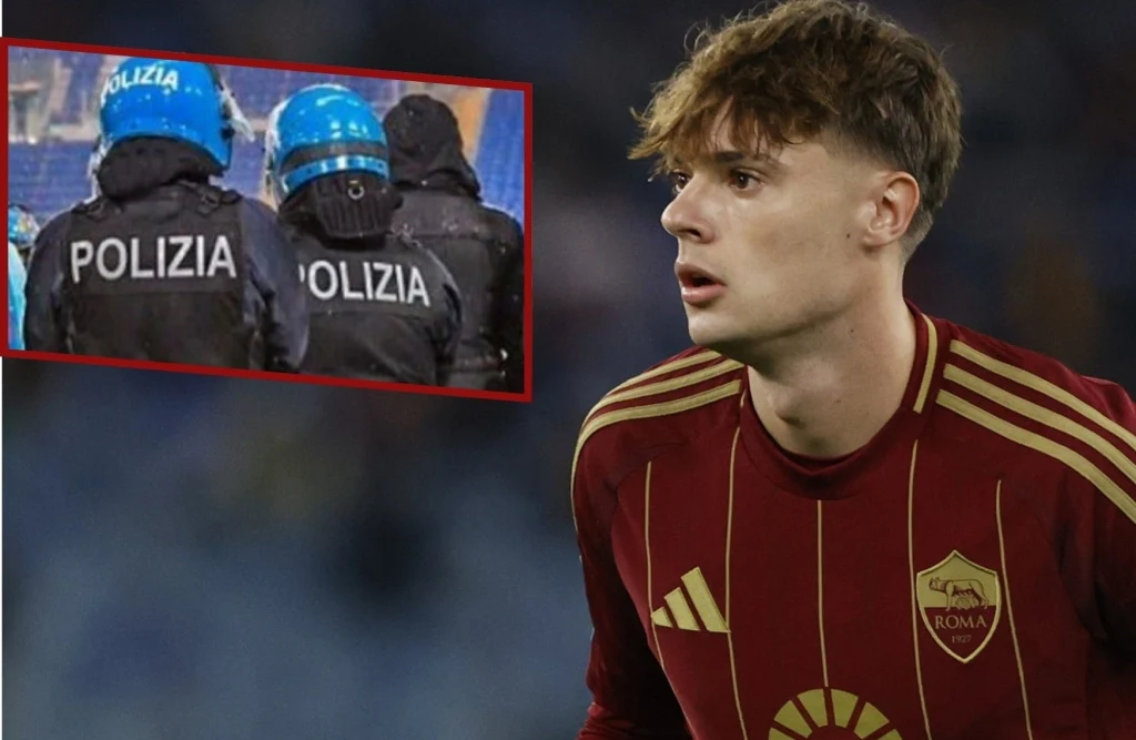 Nicola Zalewski znalazł się w meczowej kadrze Romy na derbowe starcie z Lazio (Źródło: AFP/x.com/Allsportztv)