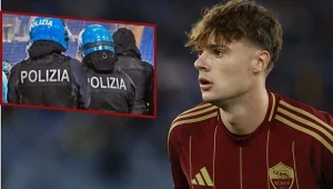 Nicola Zalewski znalazł się w meczowej kadrze Romy na derbowe starcie z Lazio (Źródło: AFP/x.com/Allsportztv)