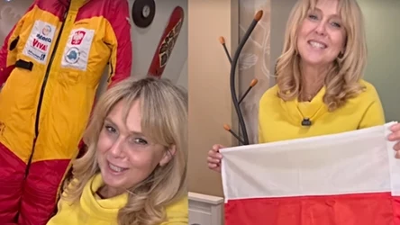 Ewa Wachowicz pokazała, jak pakuje się na Antarktydę: kombinezon, śpiwór, ubrania i polska flaga