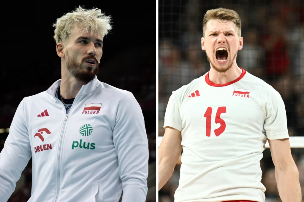 Reprezentanci Polski w siatkówce - Tomasz Fornal oraz Jakub Kochanowski