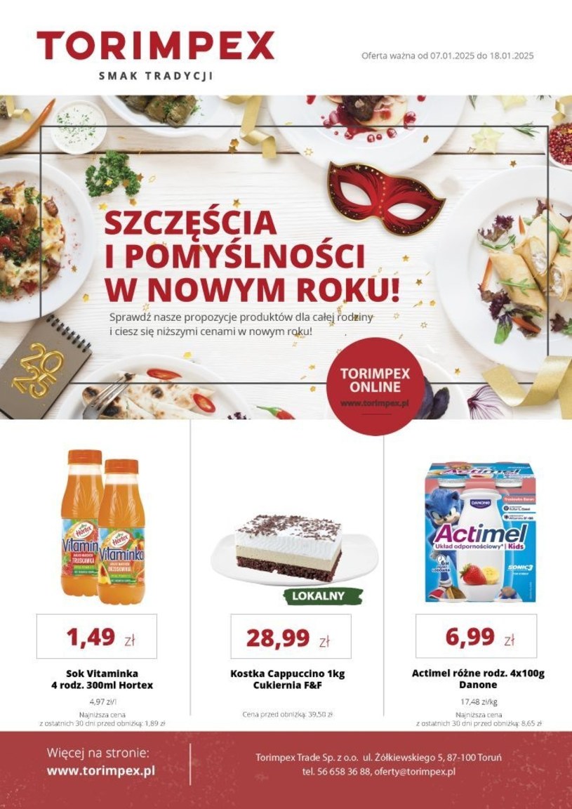 Gazetka promocyjna Torimpex - ważna od 07. 01. 2025 do 18. 01. 2025