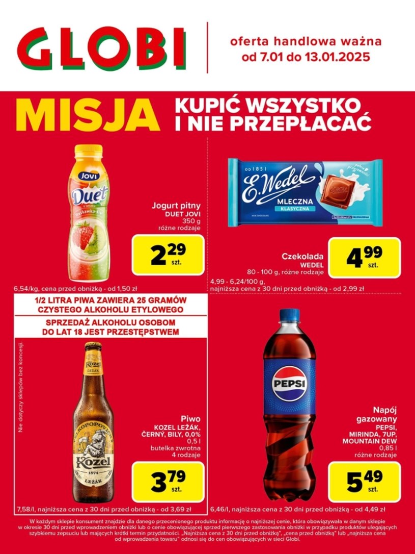 Gazetka promocyjna Globi - ważna od 07. 01. 2025 do 13. 01. 2025