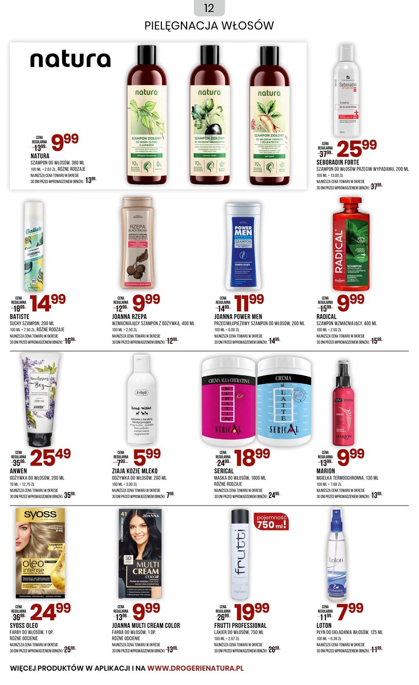 Gazetka: Drogerie Natura - super oferta - strona 12