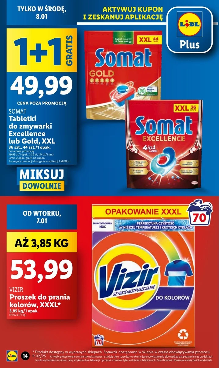 Tabletki do zmywarki Somat gratis w Lidlu!