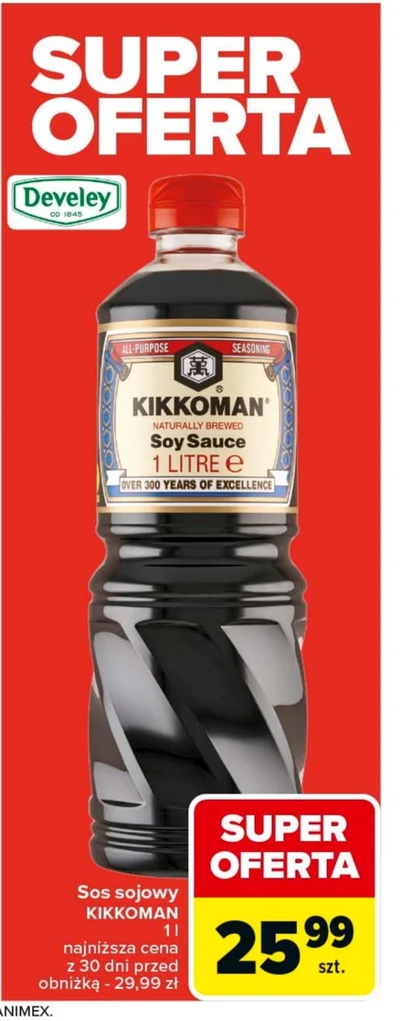 Kikkoman Ponzu cytrusowy Sos sojowy 1 l