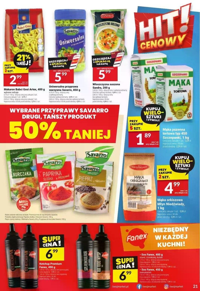 Gazetka: Cenowe hity! - Twój Market - strona 21