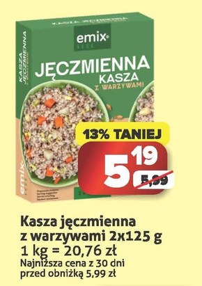 Kasza jęczmienna Emix niska cena