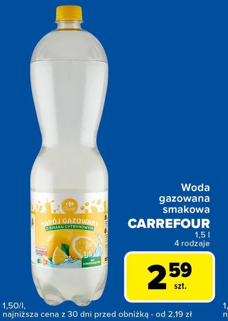 Woda smakowa Carrefour