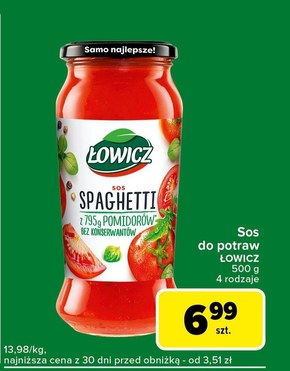 Łowicz Sos spaghetti 500 g niska cena